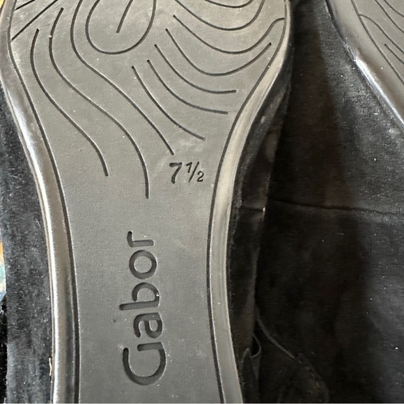 Garbor Suede Mary Jane Wedge Shoe with Jeweled Strap 9.5 US 7.5 UK - Picture 10 of 13